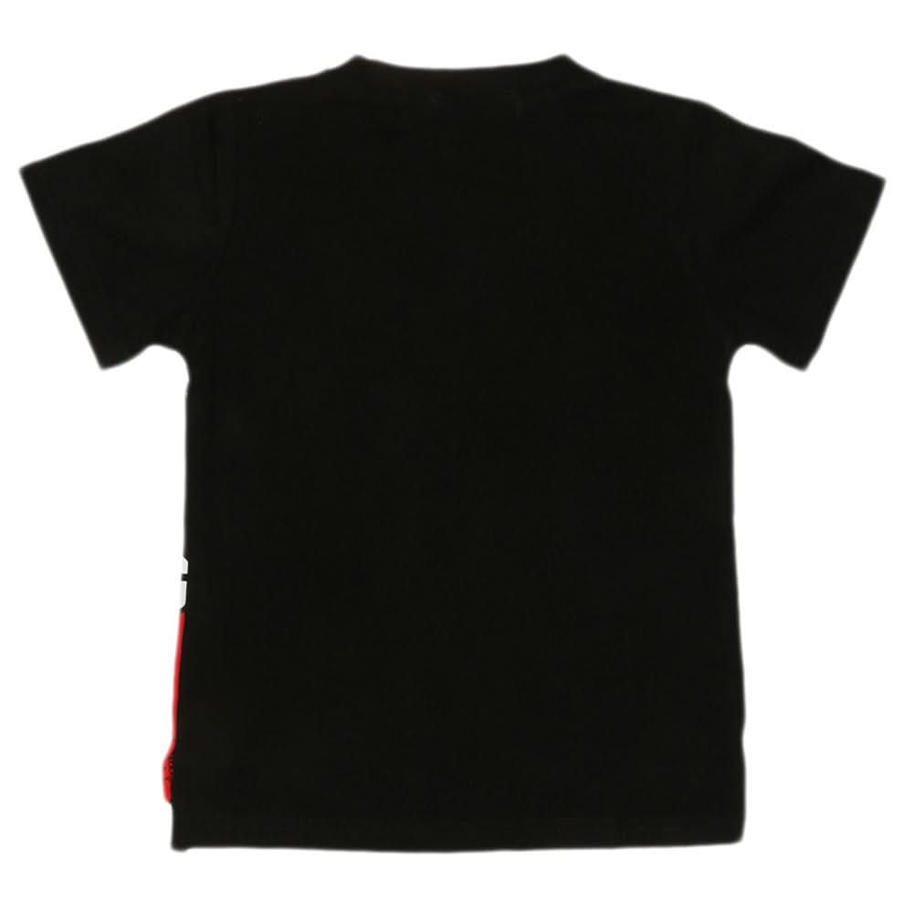 Boys Half Sleeves T-Shirt - Black, Kids, Boys T-Shirts, Chase Value, Chase Value