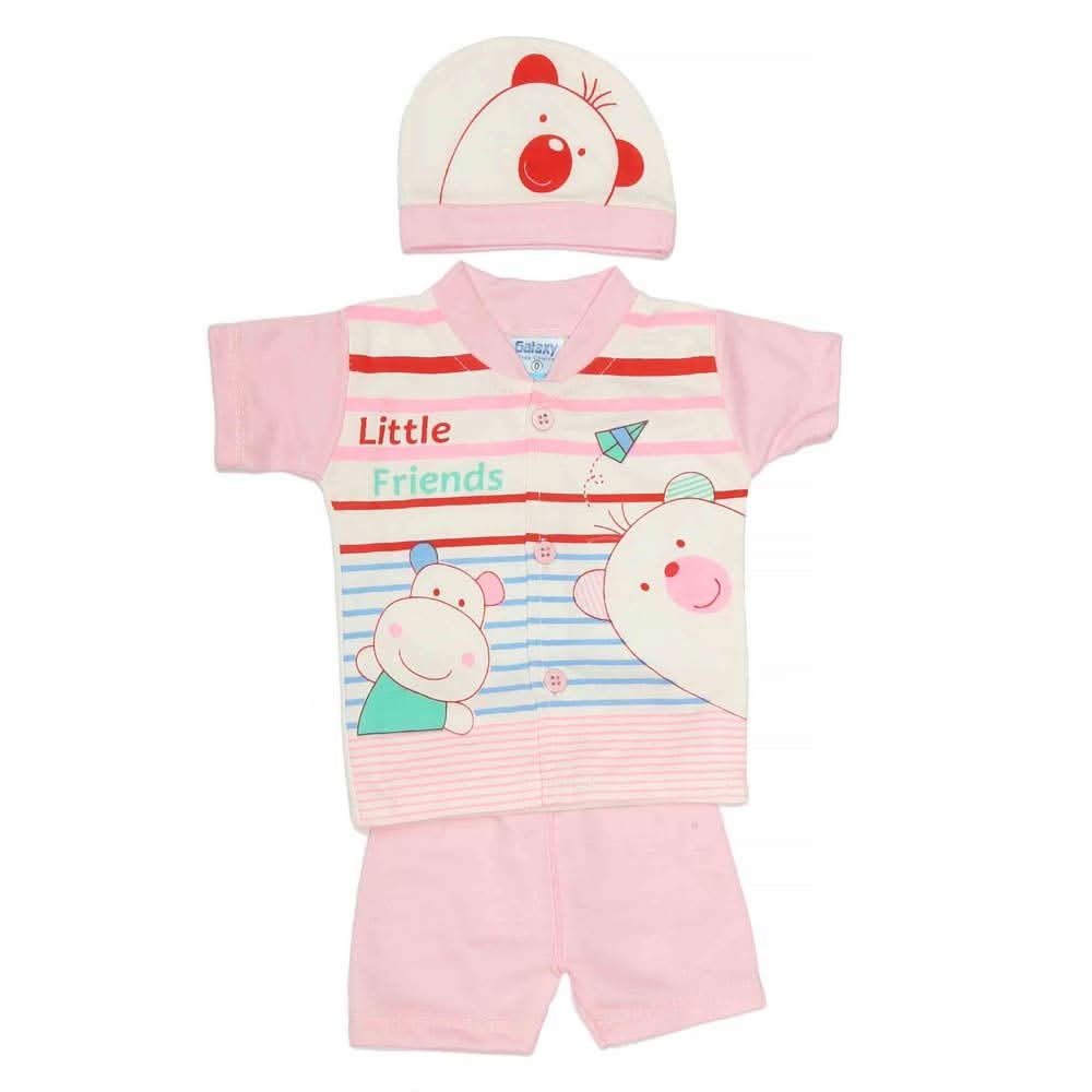 Newborn Unisex Suits 3Pcs - Multi, Kids, NB Girls Sets And Suits, Chase Value, Chase Value