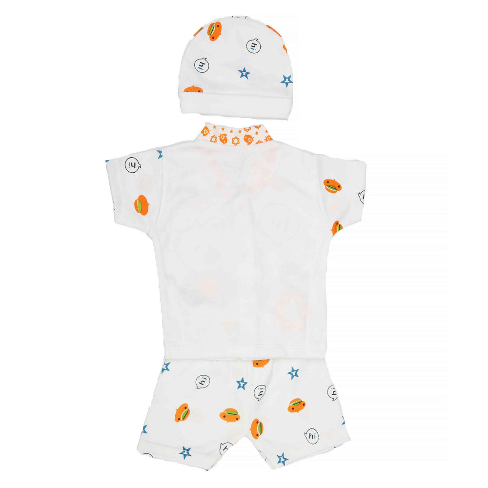Newborn Unisex Suits 3Pcs - Orange, Kids, NB Girls Sets And Suits, Chase Value, Chase Value