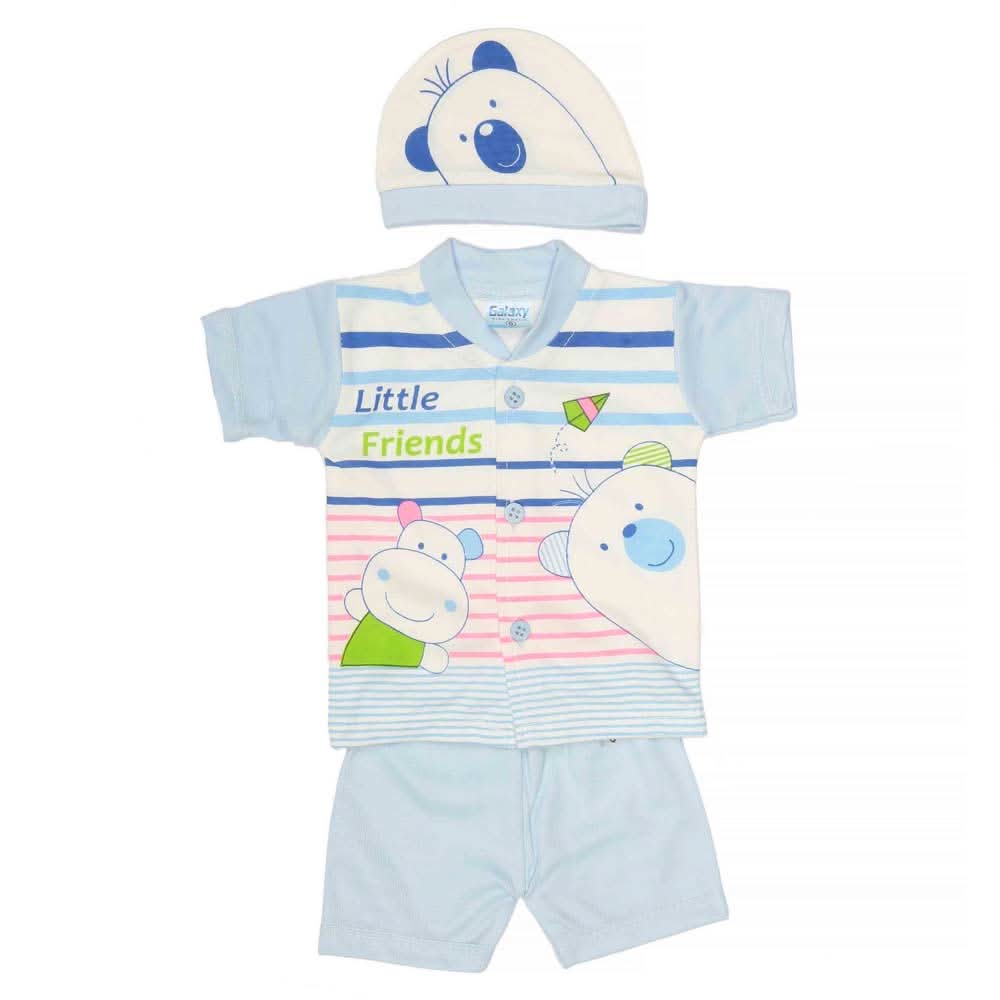 Newborn Unisex Suits 3Pcs - Multi, Kids, NB Boys Sets And Suits, Chase Value, Chase Value