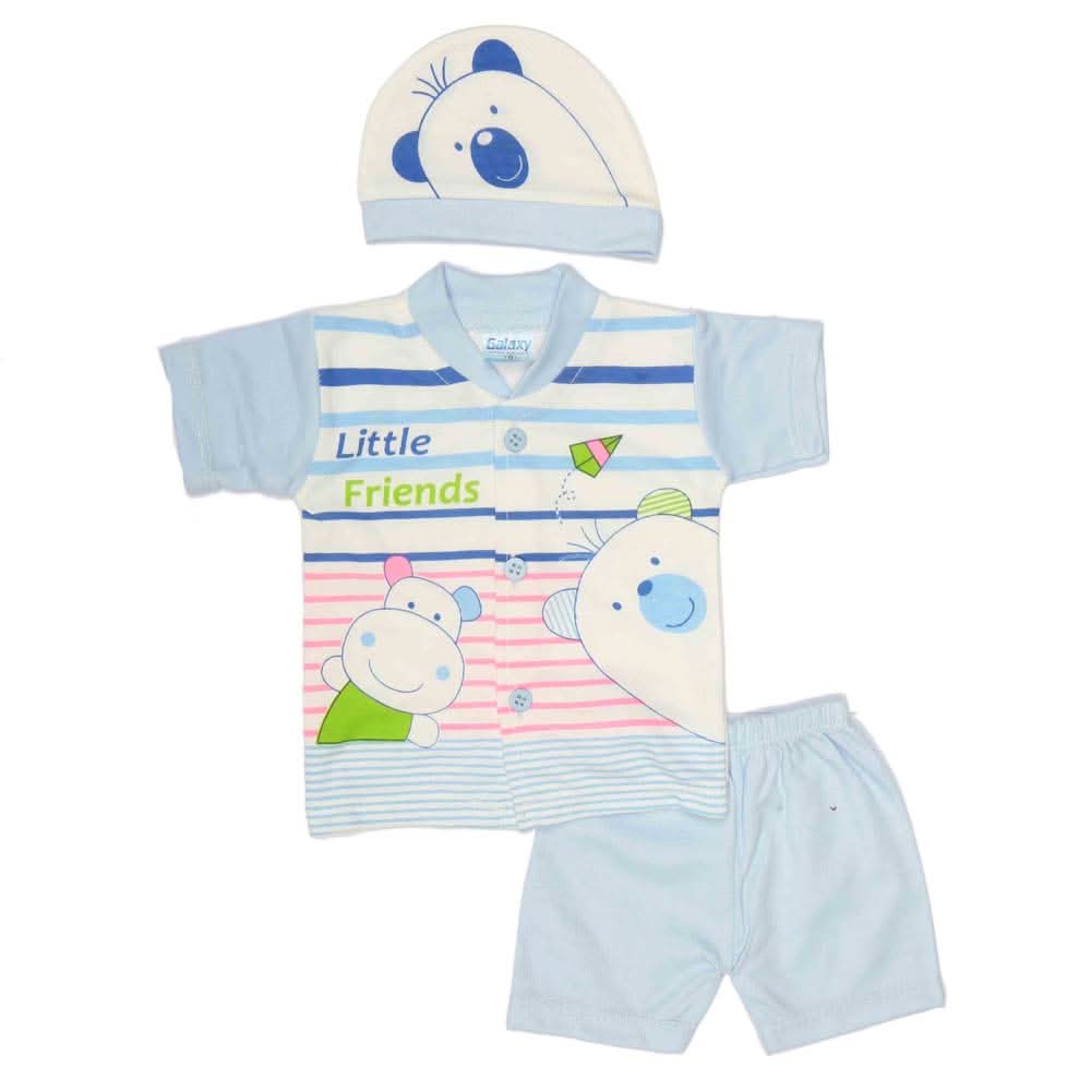 Newborn Unisex Suits 3Pcs - Multi, Kids, NB Boys Sets And Suits, Chase Value, Chase Value