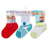 Newborn Socks Pack Of 3 - M, Newborn Caps, Shoes & Socks, Chase Value, Chase Value