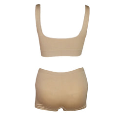 Women's Sports Bra & Panty Set - Beige - test-store-for-chase-value