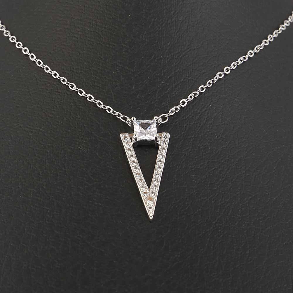 Women's Zircon Chain & Locket - Silver, Women, Chains & Lockets, Chase Value, Chase Value
