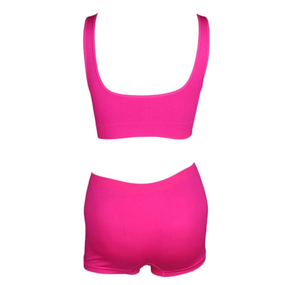 Women's Sports Bra & Panty Set - Pink - test-store-for-chase-value