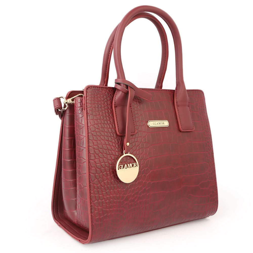 Women's Handbag- Maroon, Women, Bags, Chase Value, Chase Value