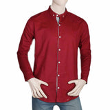 Men's Casual Shirt - Maroon, Men, Shirts, Chase Value, Chase Value