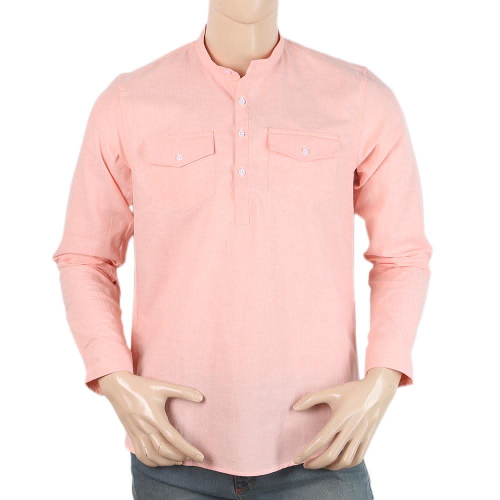 Men's Casual Kurti Chambray Peach https://www.chasevalue.pk/collections/men-shirts/products/mens-casual-kurti-chambray-s-s-6151-c-peach