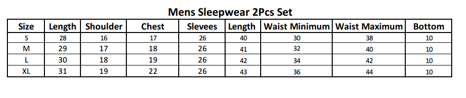 Men's Thermal Sleepwear 2 Pcs Set - Light Grey Blue, Men, Nightwear, Chase Value, Chase Value