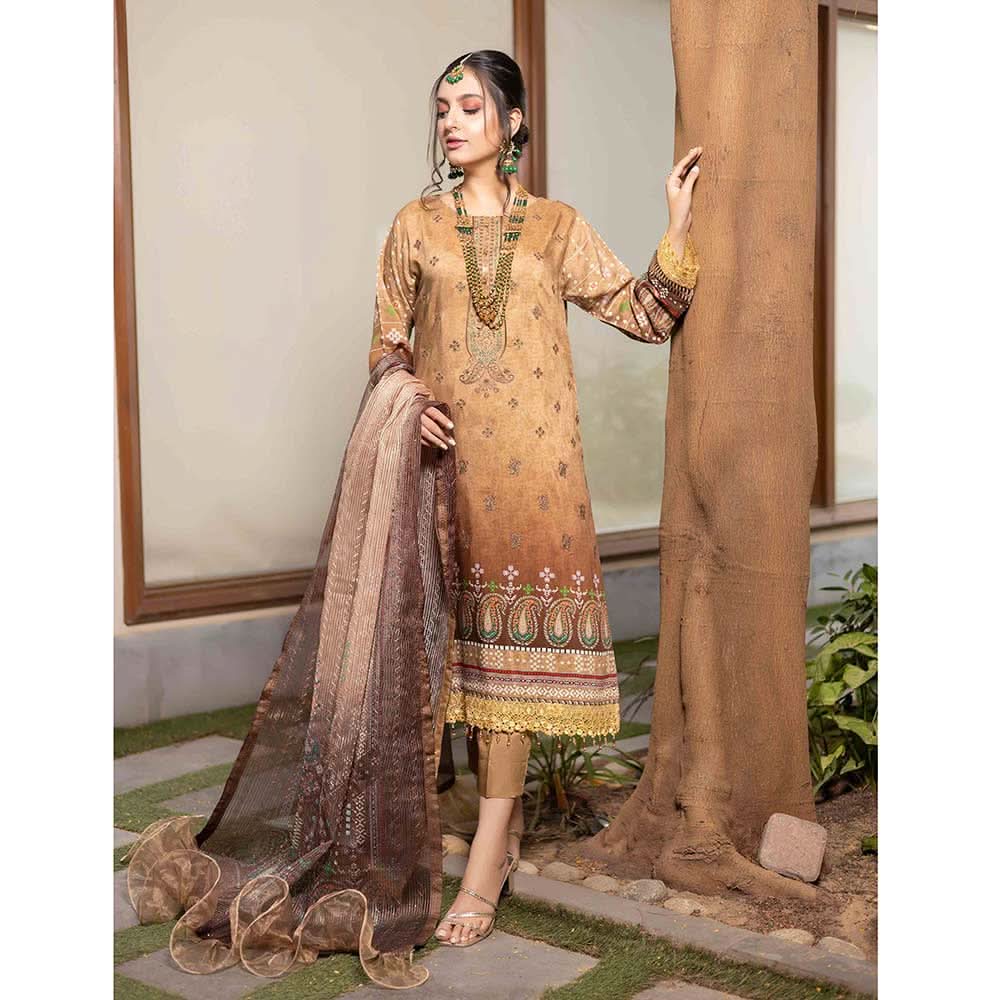Misha Viscose Embroidered Unstitched 3Pcs Suit - D-2, Women, 3Pcs Shalwar Suit, Schick Creation, Chase Value