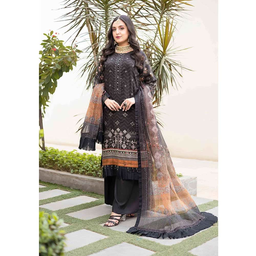 Misha Viscose Embroidered Unstitched 3Pcs Suit - D-4, Women, 3Pcs Shalwar Suit, Schick Creation, Chase Value