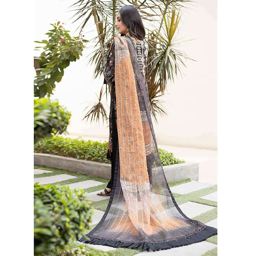 Misha Viscose Embroidered Unstitched 3Pcs Suit - D-4, Women, 3Pcs Shalwar Suit, Schick Creation, Chase Value