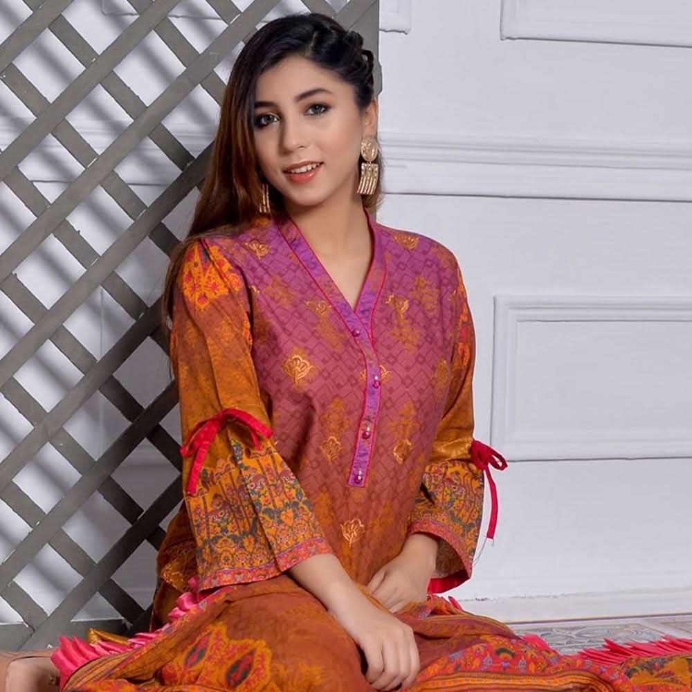 Schick Mushk Chickenkari Boring Lawn Collection 3 Pcs Un-Stitched Suit - 3, Women, 3Pcs Shalwar Suit, MI Creation, Chase Value