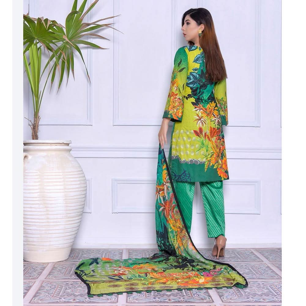 Schick Mushk Chickenkari Boring Lawn Collection 3 Pcs Un-Stitched Suit - 1, Women, 3Pcs Shalwar Suit, MI Creation, Chase Value