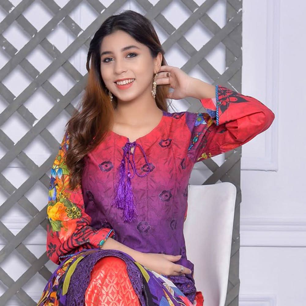 Schick Mushk Chickenkari Boring Lawn Collection 3 Pcs Un-Stitched Suit - 7, Women, 3Pcs Shalwar Suit, MI Creation, Chase Value