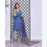 Schick Mushk Chickenkari Boring Lawn Collection 3 Pcs Un-Stitched Suit - 8, Women, 3Pcs Shalwar Suit, MI Creation, Chase Value