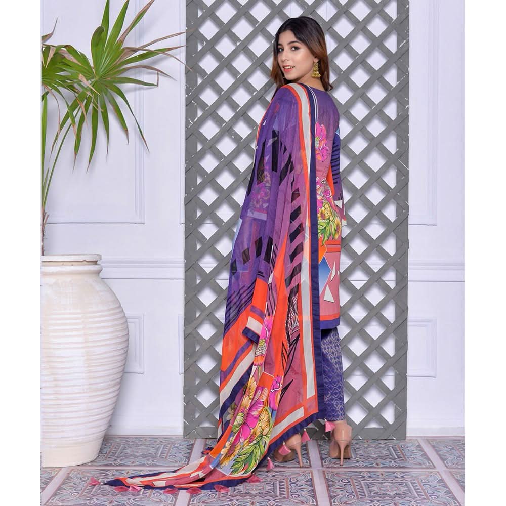 Schick Mushk Chickenkari Boring Lawn Collection 3 Pcs Un-Stitched Suit - 9, Women, 3Pcs Shalwar Suit, MI Creation, Chase Value