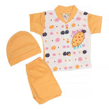 Newborn Boys Suits 3 Pcs -Mustard, Kids, NB Boys Sets And Suits, Chase Value, Chase Value