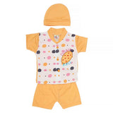 Newborn Boys Suits 3 Pcs -Mustard, Kids, NB Boys Sets And Suits, Chase Value, Chase Value