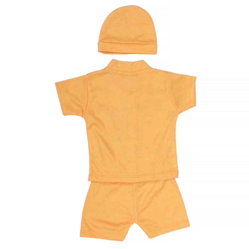 Newborn Boys Suits 3 Pcs -Mustard, Kids, NB Boys Sets And Suits, Chase Value, Chase Value