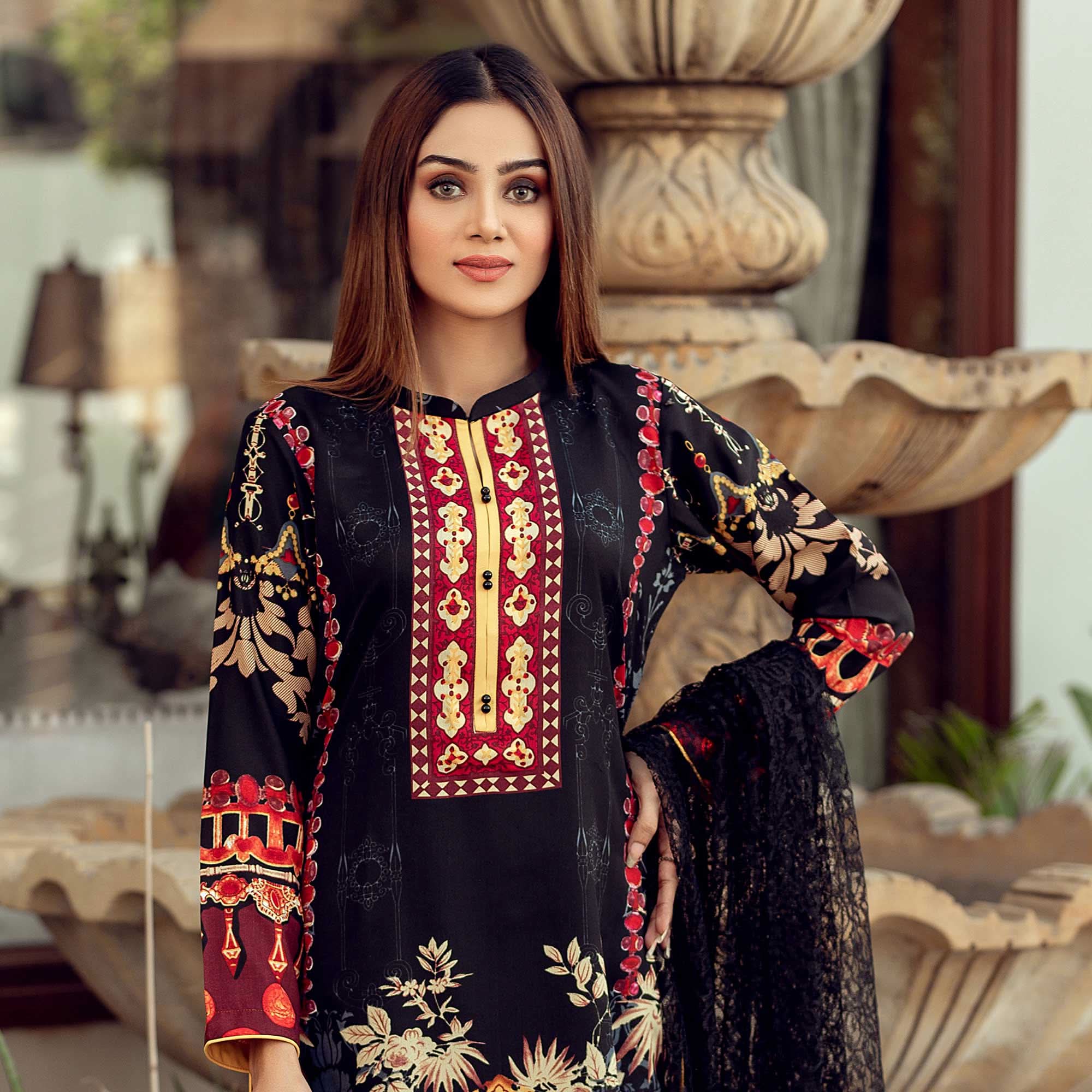 Sunaina Malai Unstitched 3Pcs Suit - 2101, Women, 3Pcs Shalwar Suit, Chase Value, Chase Value