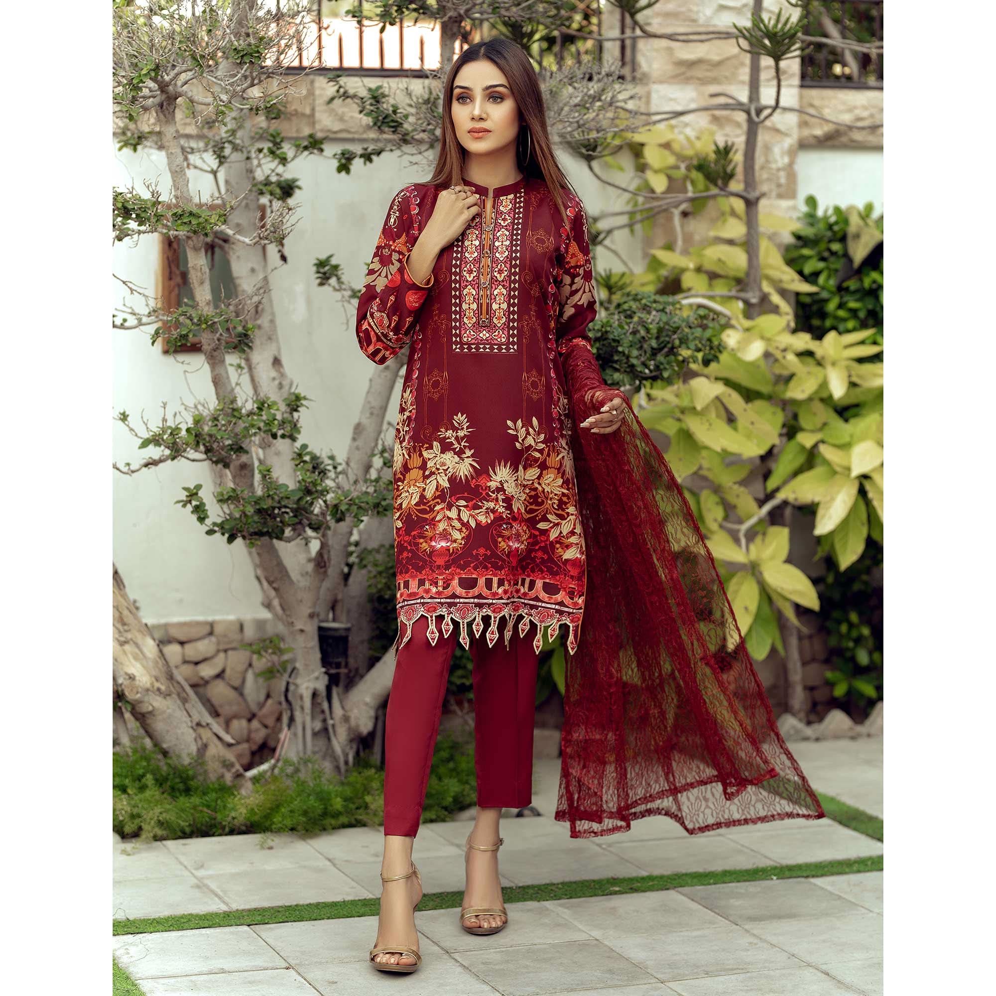 Sunaina Malai Unstitched 3Pcs Suit - 2102, Women, 3Pcs Shalwar Suit, Chase Value, Chase Value