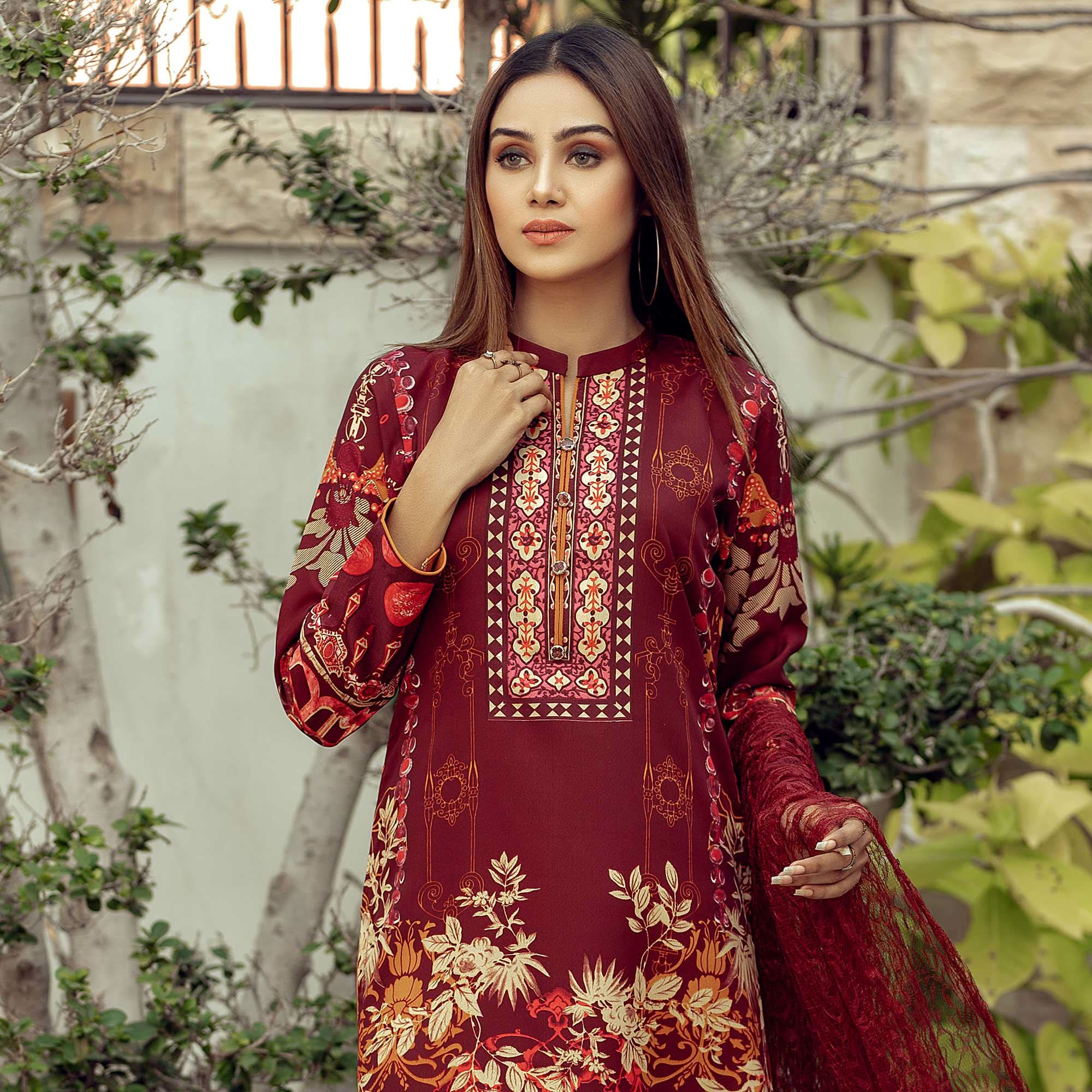 Sunaina Malai Unstitched 3Pcs Suit - 2102, Women, 3Pcs Shalwar Suit, Chase Value, Chase Value