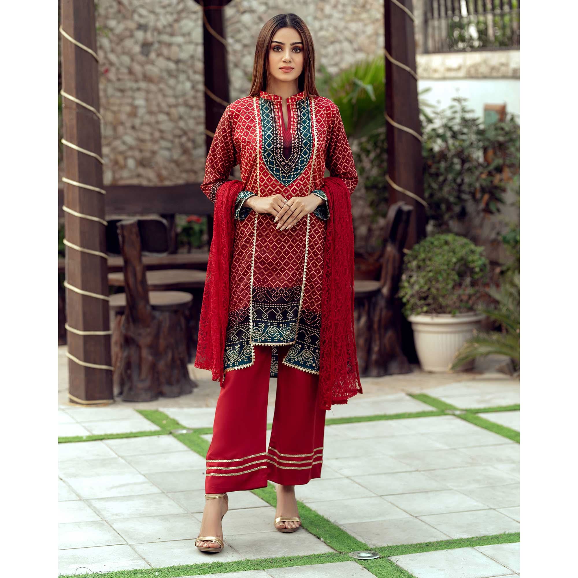 Sunaina Malai Unstitched 3Pcs Suit - 2103, Women, 3Pcs Shalwar Suit, Chase Value, Chase Value