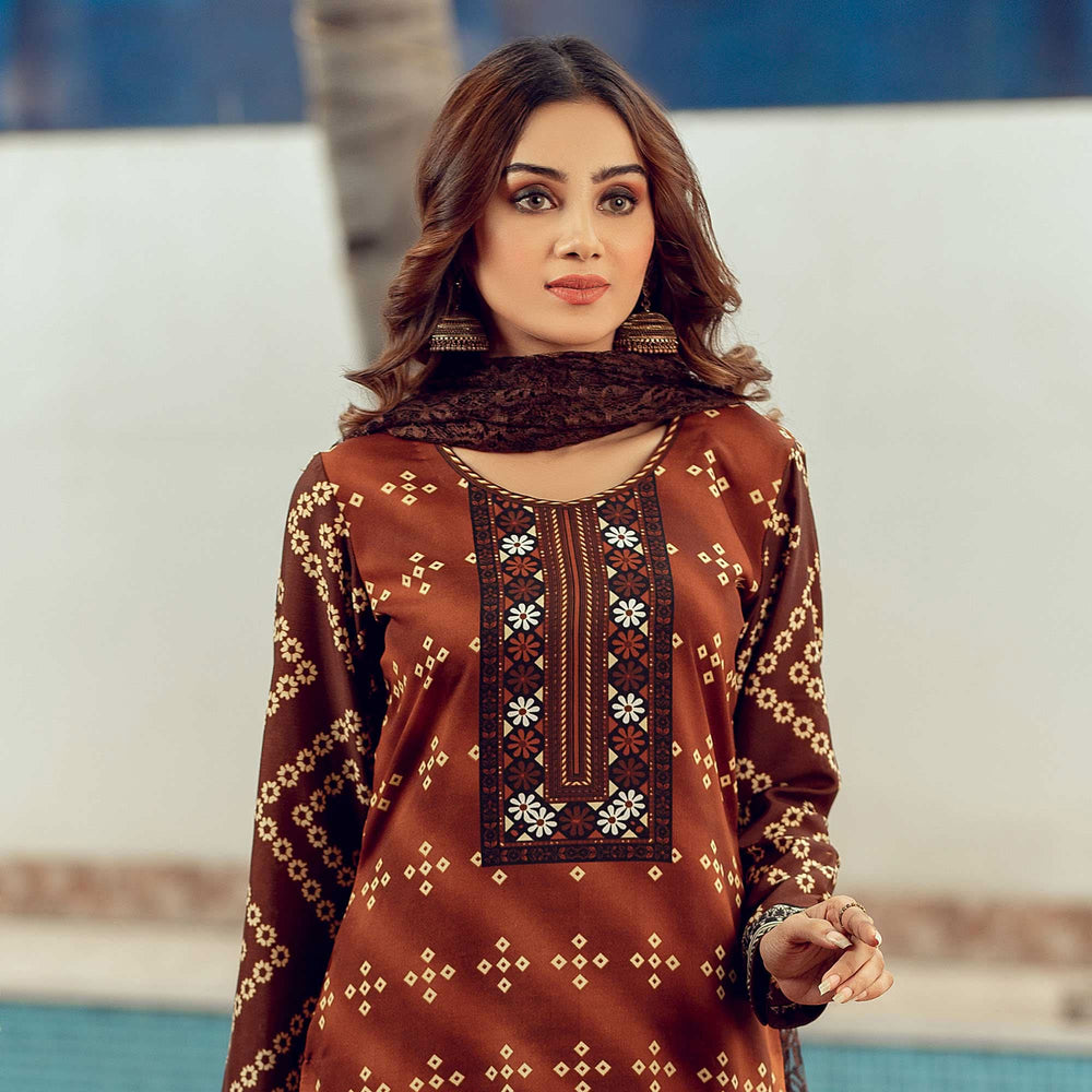 Sunaina Malai Unstitched 3Pcs Suit - 2105, Women, 3Pcs Shalwar Suit, Chase Value, Chase Value