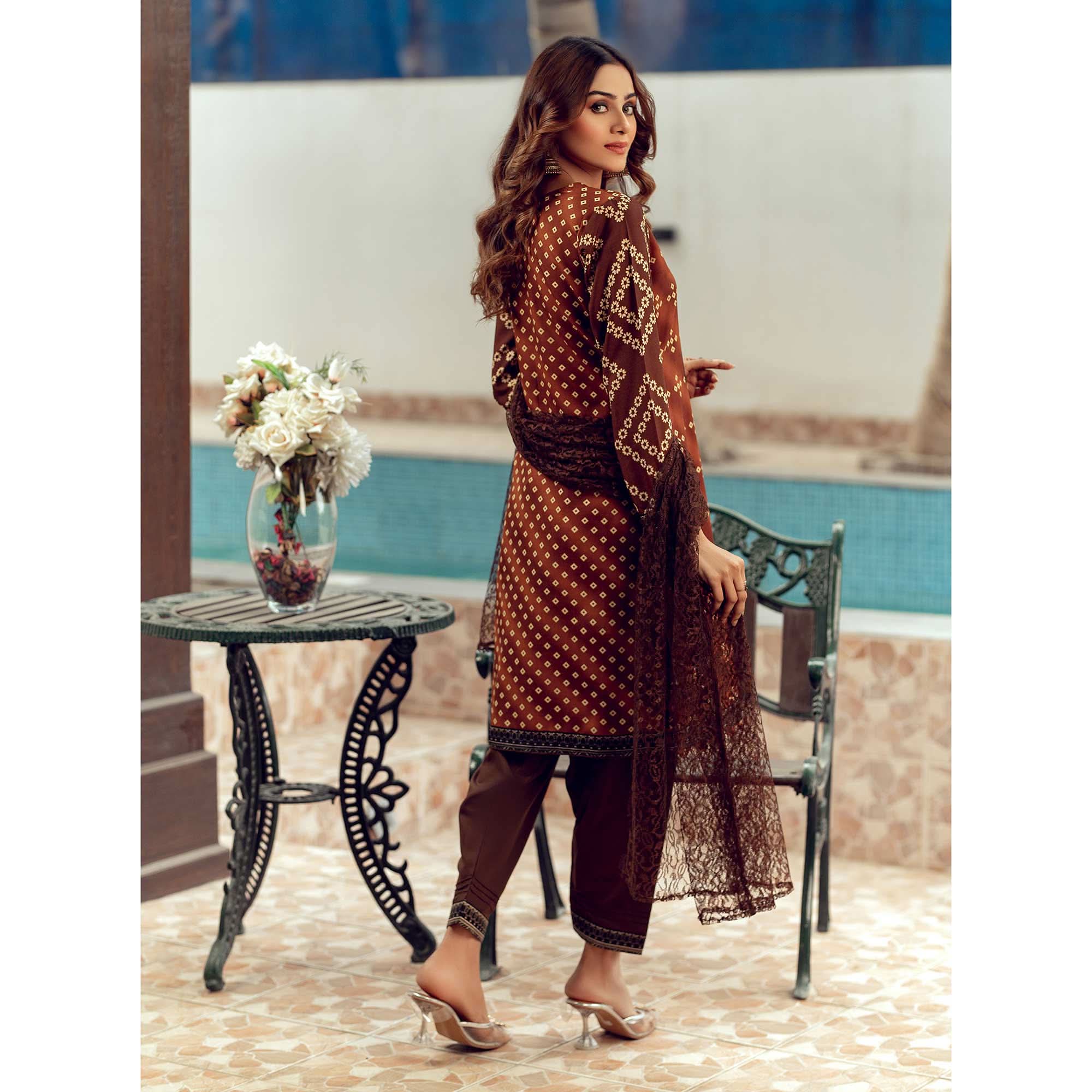 Sunaina Malai Unstitched 3Pcs Suit - 2105, Women, 3Pcs Shalwar Suit, Chase Value, Chase Value