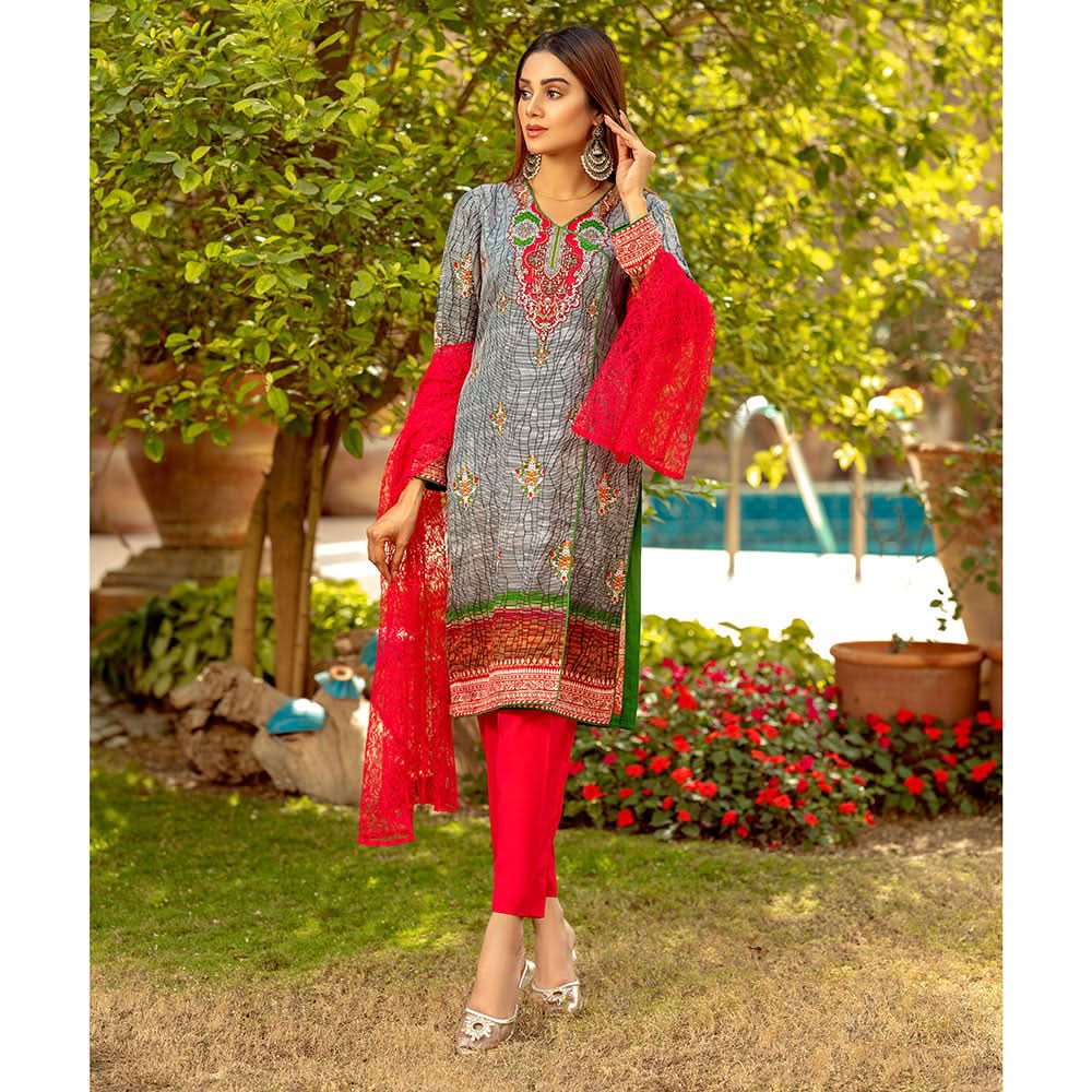 Sunaina Malai Unstitched 3Pcs Suit - 2202, Women, 3Pcs Shalwar Suit, Chase Value, Chase Value