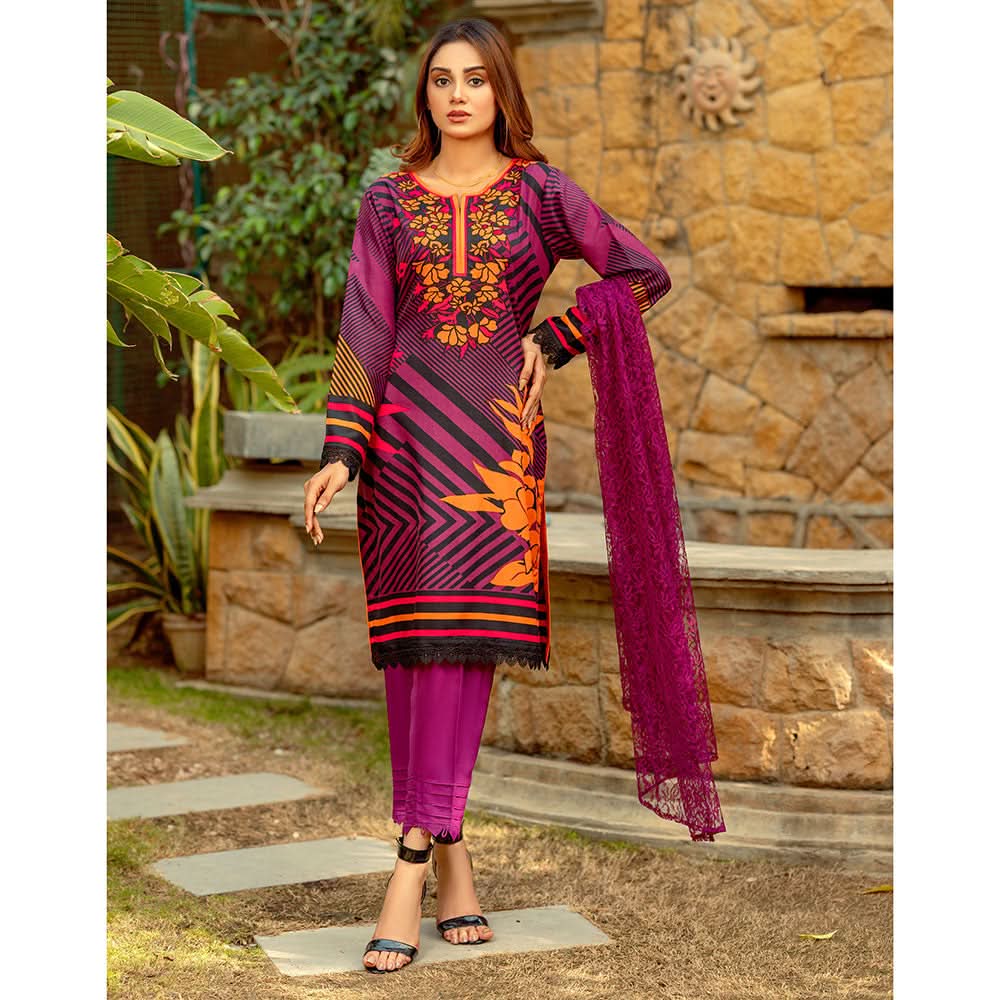 Sunaina Malai Unstitched 3Pcs Suit - 2205, Women, 3Pcs Shalwar Suit, Chase Value, Chase Value