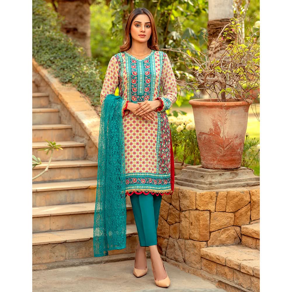 Sunaina Malai Unstitched 3Pcs Suit - 2206, Women, 3Pcs Shalwar Suit, Chase Value, Chase Value