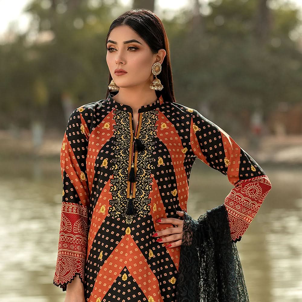 Rangoli Malai Unstitched 3Pcs Suit - 1002, Women, 3Pcs Shalwar Suit, Chase Value, Chase Value