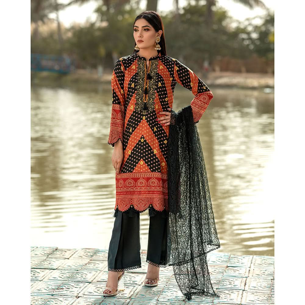 Rangoli Malai Unstitched 3Pcs Suit - 1002, Women, 3Pcs Shalwar Suit, Chase Value, Chase Value