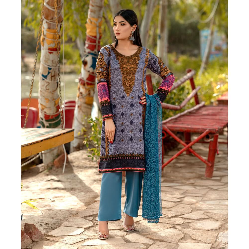 Rangoli Malai Unstitched 3Pcs Suit - 1003, Women, 3Pcs Shalwar Suit, Chase Value, Chase Value