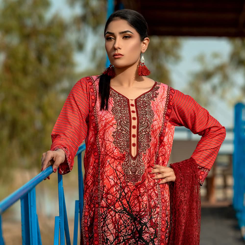 Rangoli Malai Unstitched 3Pcs Suit - 1005, Women, 3Pcs Shalwar Suit, Chase Value, Chase Value