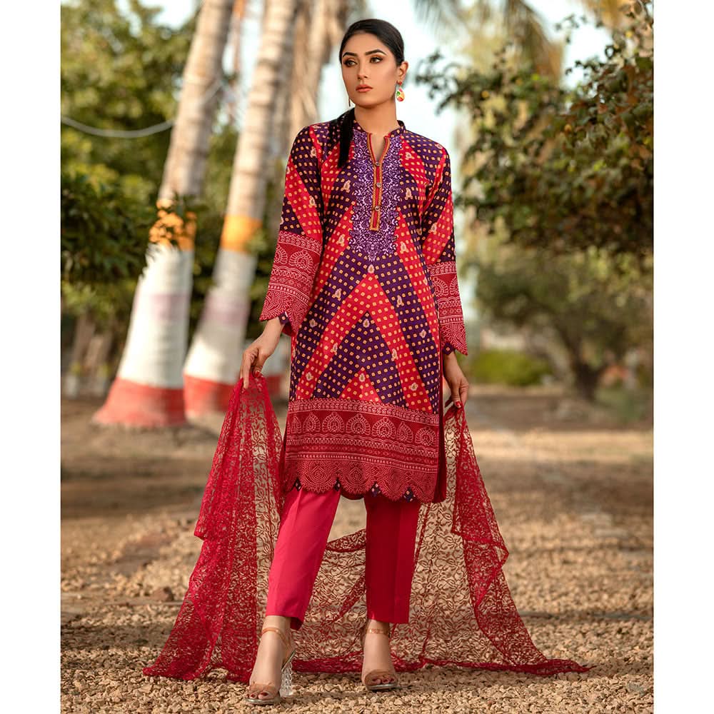 Rangoli Malai Unstitched 3Pcs Suit - 1006, Women, 3Pcs Shalwar Suit, Chase Value, Chase Value
