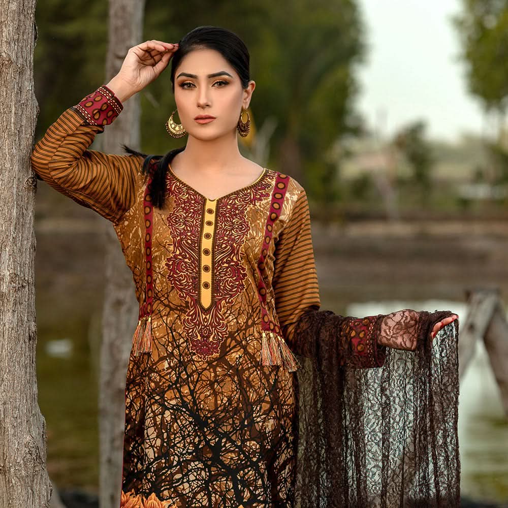 Rangoli Malai Unstitched 3Pcs Suit - 1008, Women, 3Pcs Shalwar Suit, Chase Value, Chase Value