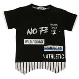 Boys Half Sleeves T-Shirt - Black, Kids, Boys T-Shirts, Chase Value, Chase Value