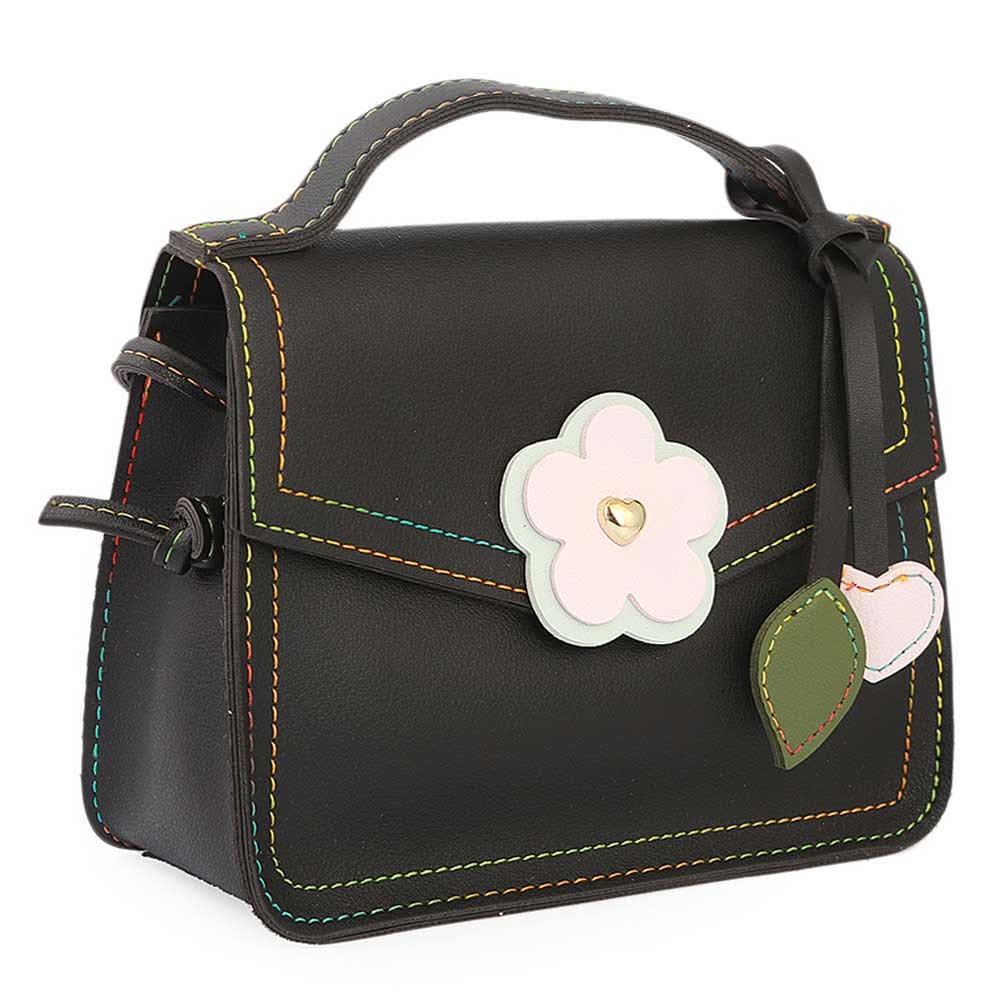 Girls Shoulder Bag (NS01-295) - Black, Kids, Kids Bags, Chase Value, Chase Value