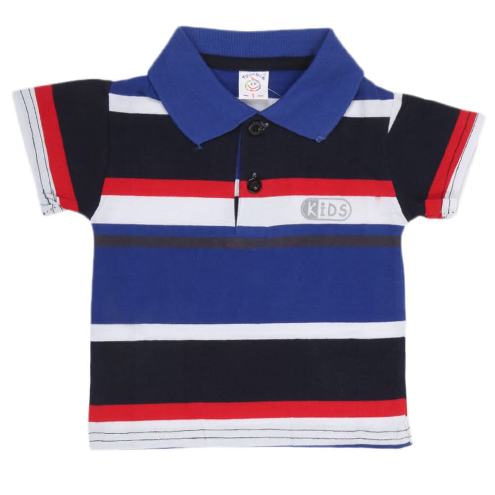 Newborn Boys Yarn Dyed T-Shirt - Royal Blue, Kids, NB Boys Shirts And T-Shirts, Chase Value, Chase Value