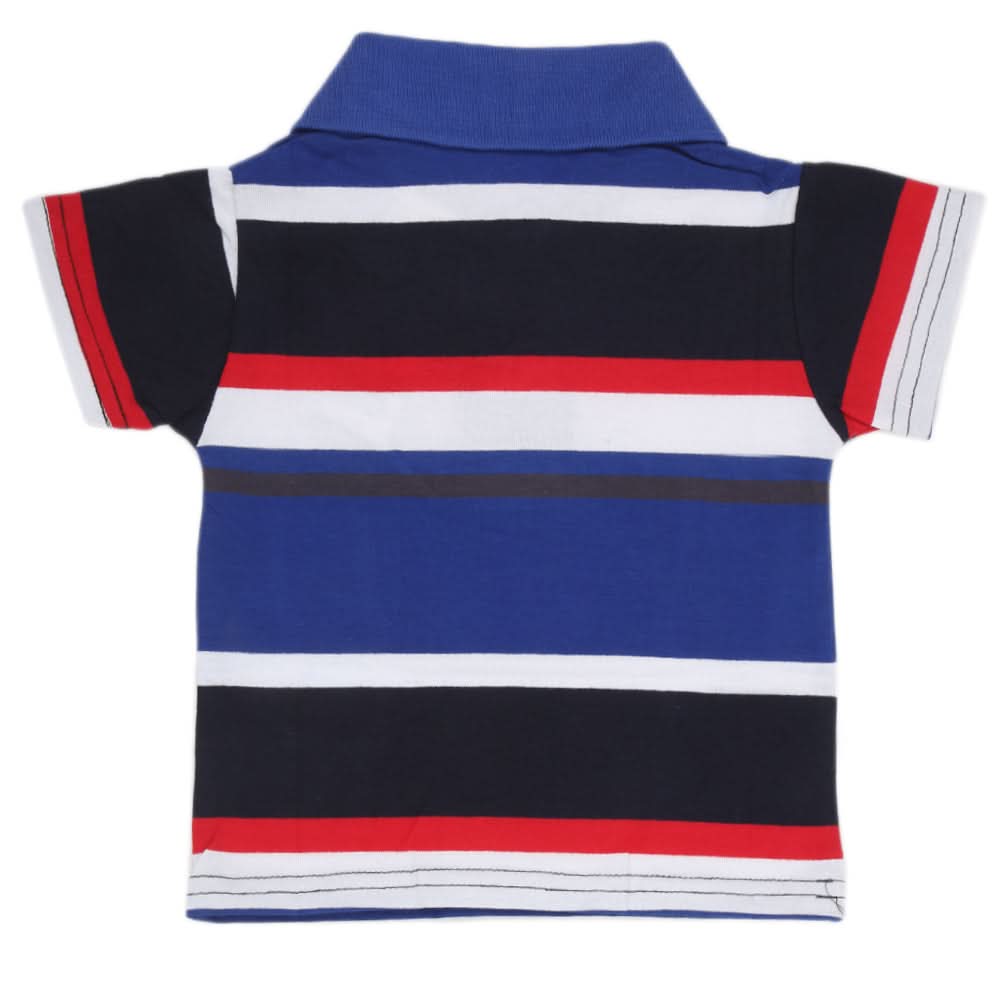 Newborn Boys Yarn Dyed T-Shirt - Royal Blue, Kids, NB Boys Shirts And T-Shirts, Chase Value, Chase Value