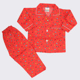 Boys Full Sleeves Night Suit - Red, Kids, Boys Sets And Suits, Chase Value, Chase Value