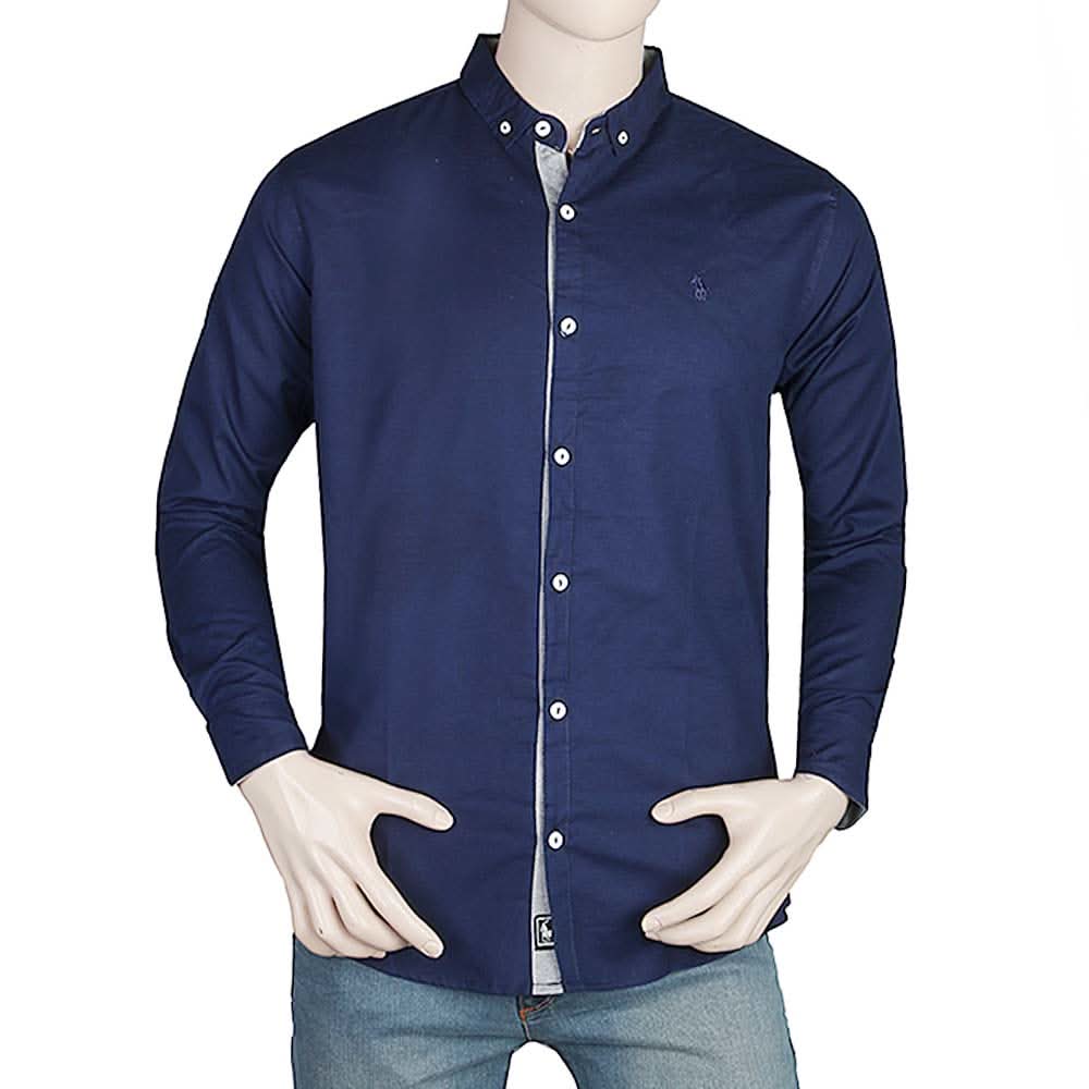 Men's Casual Shirt - Navy Blue, Men, Shirts, Chase Value, Chase Value
