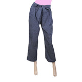 Women's Printed Trouser - Navy Blue, Women, Pants & Tights, Chase Value, Chase Value