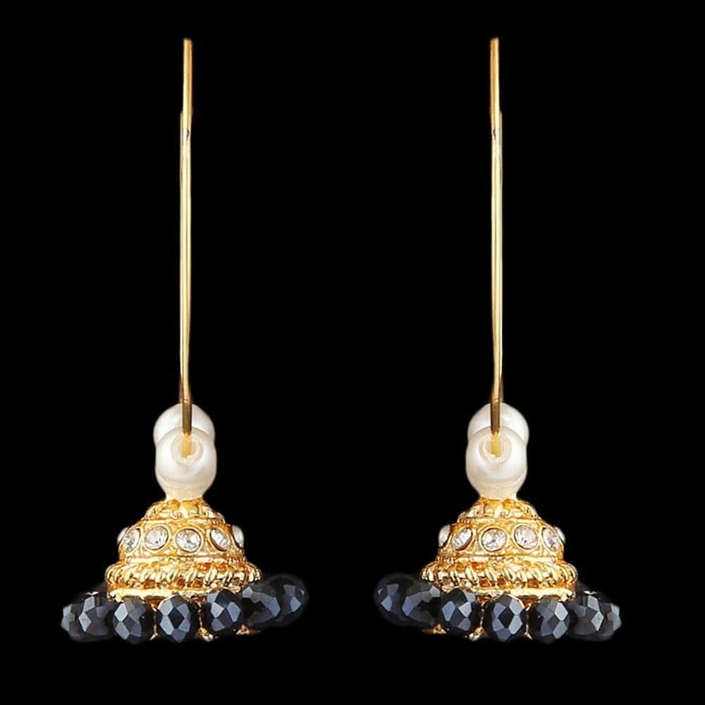 Women's Ear Bali Jhumki - Navy Blue, Women, Earrings & Tops, Chase Value, Chase Value