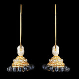 Women's Ear Bali Jhumki - Navy Blue, Women, Earrings & Tops, Chase Value, Chase Value