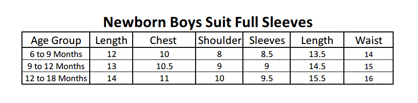 Newborn Boys Full Sleeves Suit - Light Blue, Kids, NB Boys Sets And Suits, Chase Value, Chase Value