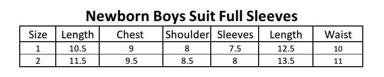 Newborn Boys Full Sleeves Suit - Green, Kids, NB Boys Sets And Suits, Chase Value, Chase Value
